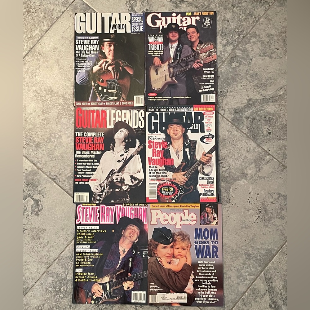 Guitar Magazines Featuring Stevie Ray Vaughan